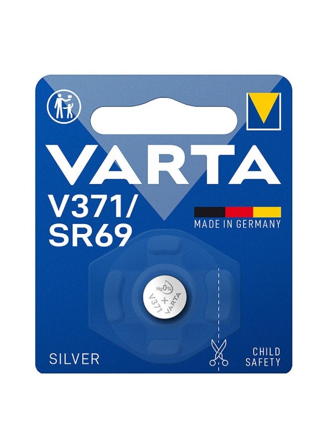 VARTA 2-Pieces Varta V371 / SR69 / SR920 Silver Oxide 1.55V Germany Batteries - Image 1